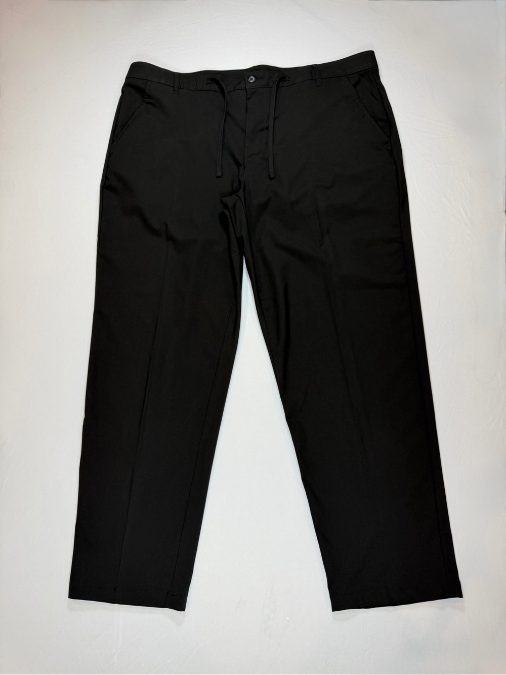 Goerge Men's Black Dress Pants - Modern Tailored Fit Size 42/30 Jersey type